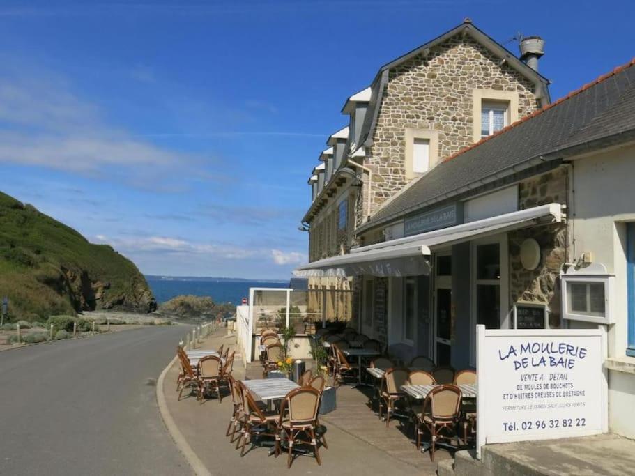 Appart' Avec Grande Terrasse Vue Mer -50M Plage Et Du Sentier De Randonnee Planguenoual Kültér fotó